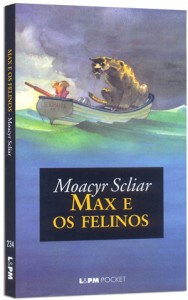 Capa do Livro "Max e os felinos" de Moacyr Scliar.
